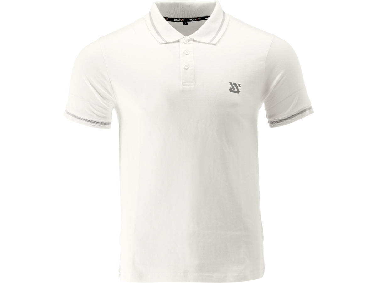 Zacht Poloshirt, Wit, Maat. 2XL