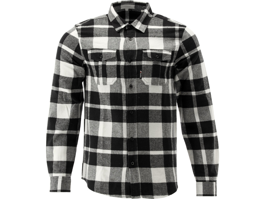 Wit Flanellen Overhemd, Maat. 3XL