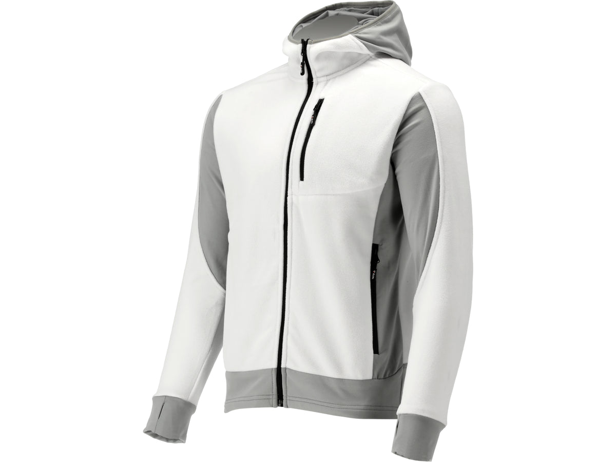 Witte Sarna-Fleece Met Capuchon. Xl