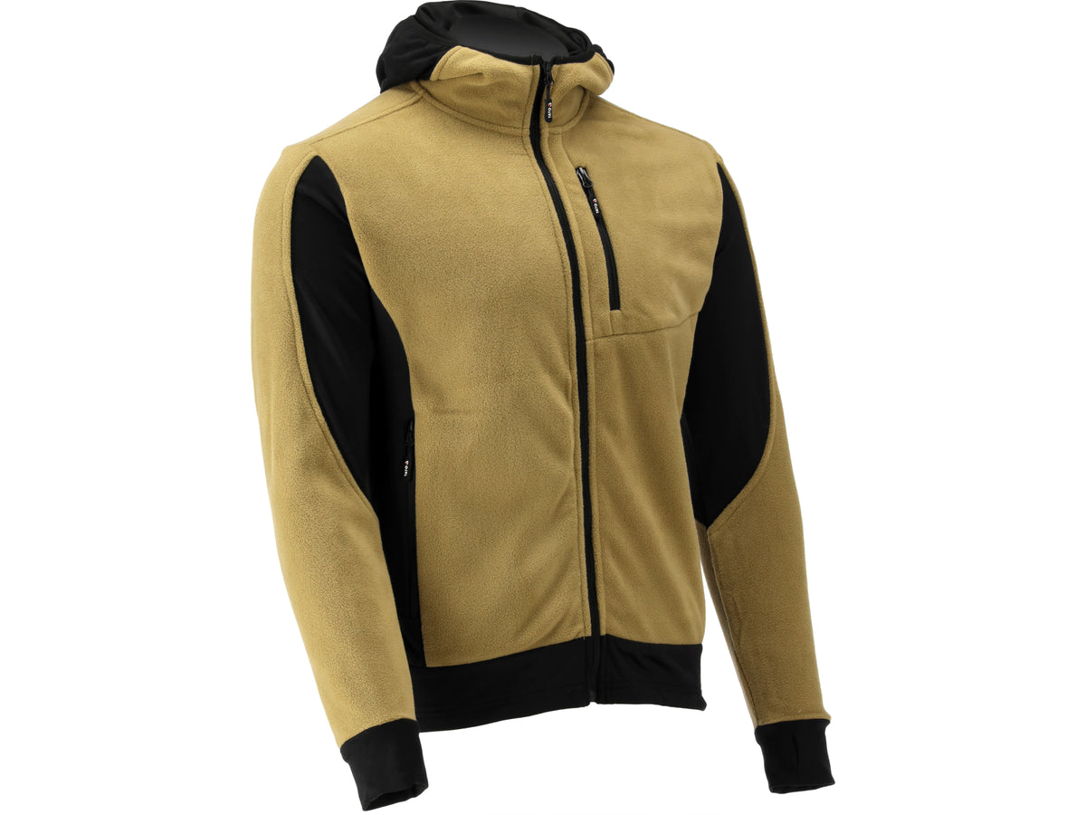 Khaki Sarna Fleece Met Capuchon. Xl