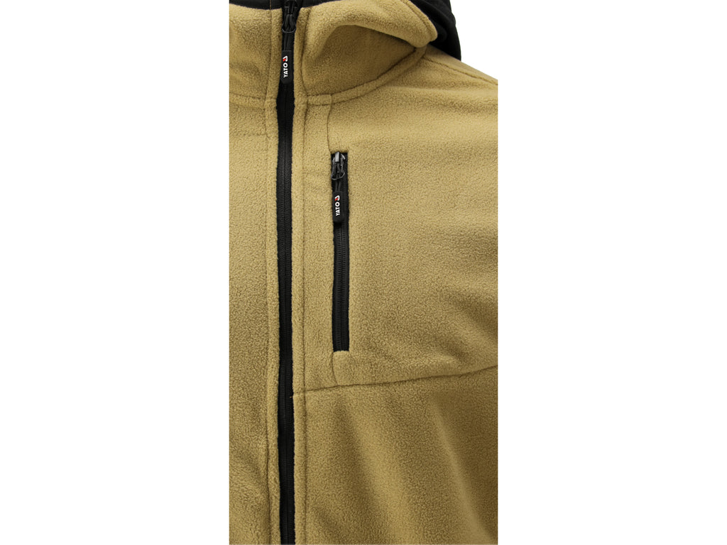 Khaki Sarna Fleece Met Capuchon. Xl