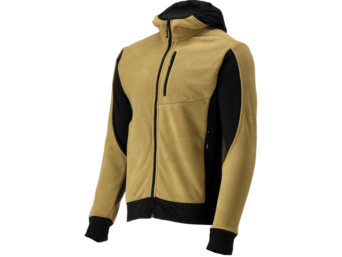 Khaki Sarna Fleece Met Capuchon. Xl