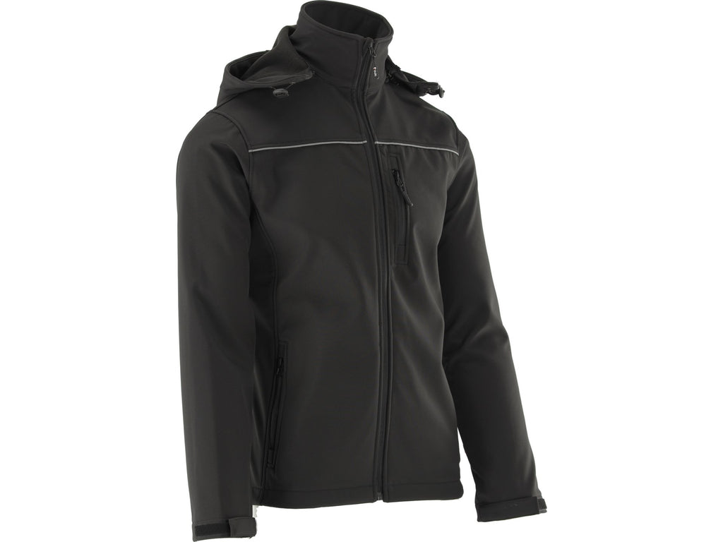 Softshell Jas Met Kap Obsidian Maat. S