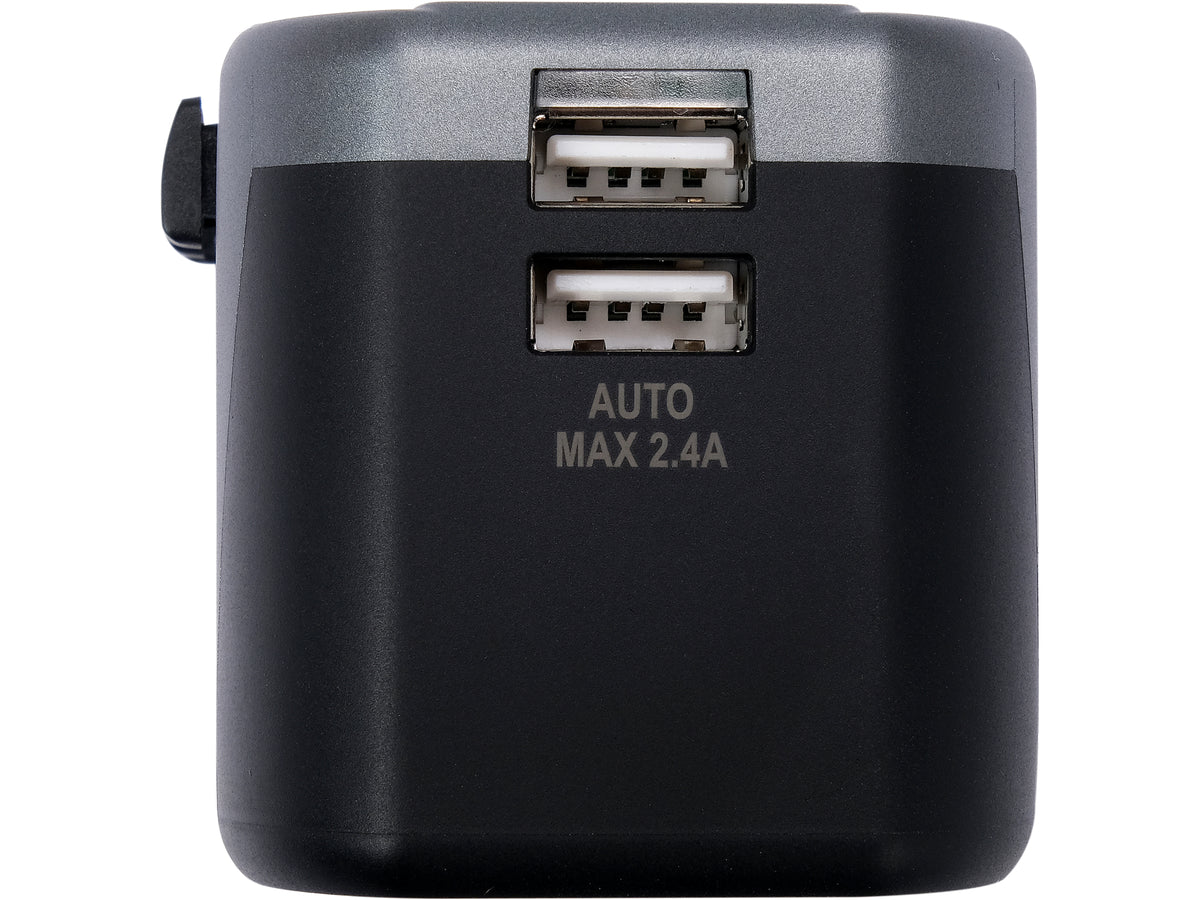 Universele Reisadapter Voor Meer Dan 150 Landen Met 2 X Usb-Lader 5V/2.4A