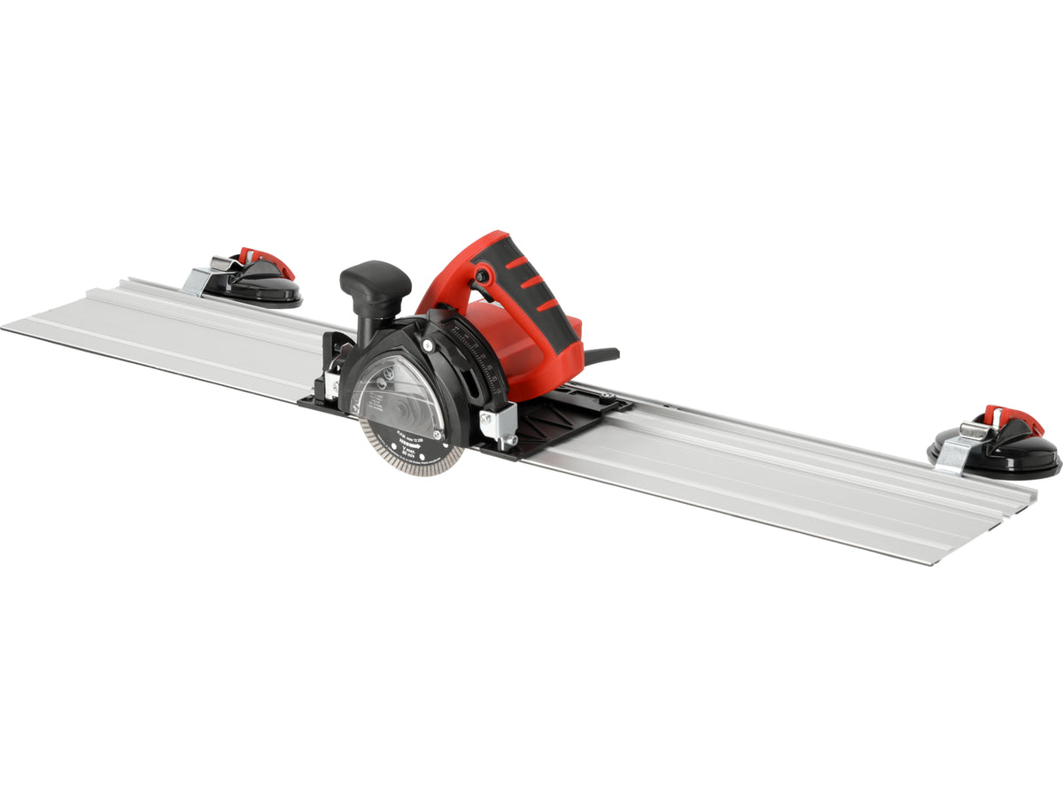 Snijmachine Met 125MM 1400W Geleider Voor Porkey, Met Tegel Afschuiffunctie En Stofzuiver Aansluiting