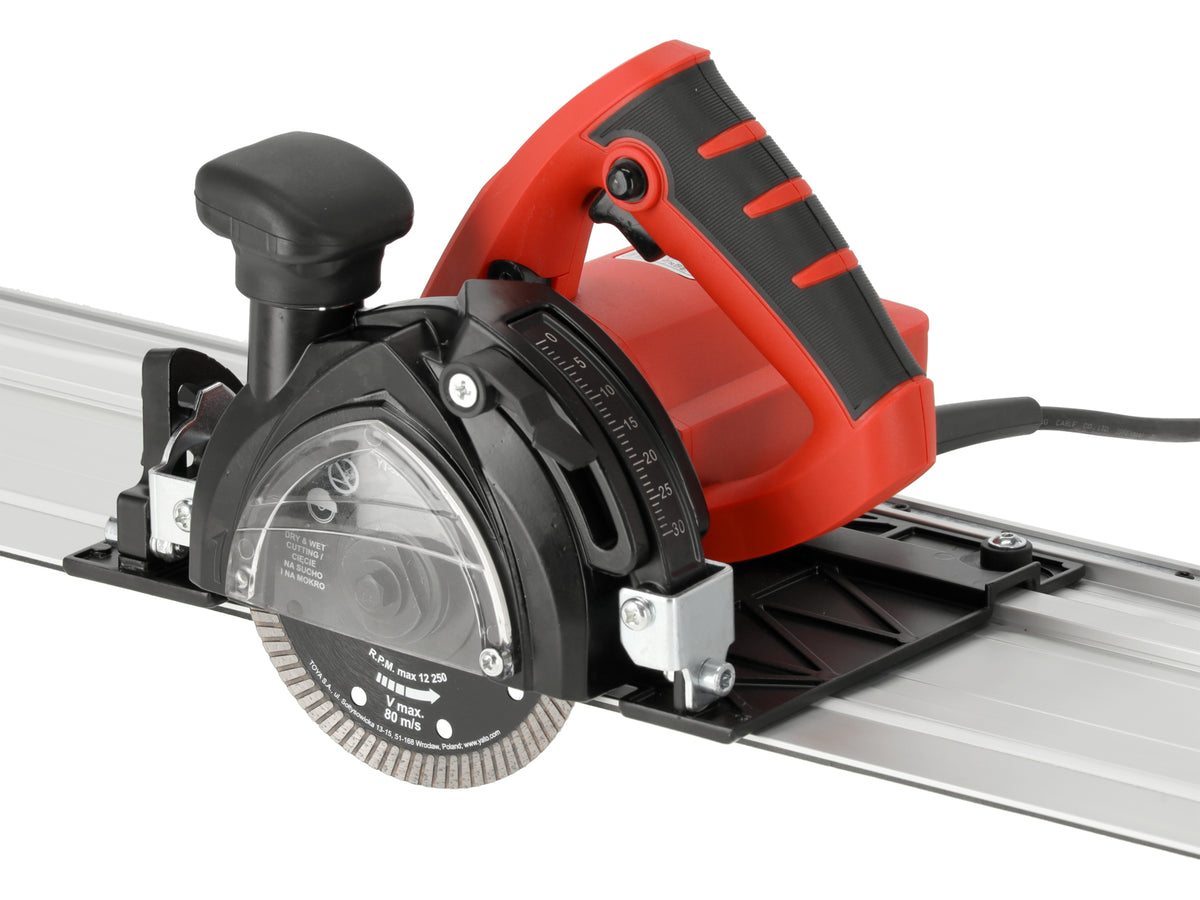 Snijmachine Met 125MM 1400W Geleider Voor Porkey, Met Tegel Afschuiffunctie En Stofzuiver Aansluiting