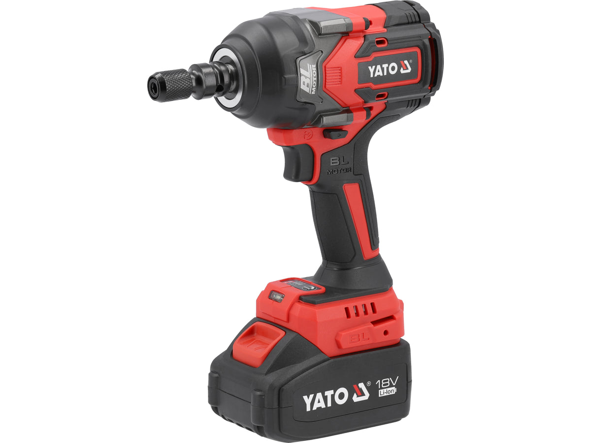 18V Slagmoersleutel 1/2'' 1200NM (4AH; Bmc) Voor M12-M24 Schroeven Met Borstelloze Motor En Koppelafstelling