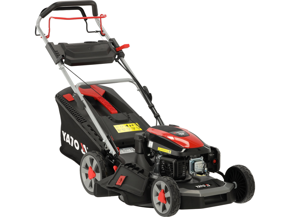 Grasmaaier Op Benzine Poj 196CM Loncin, 53 CM Met Aandrijving 4 IN1