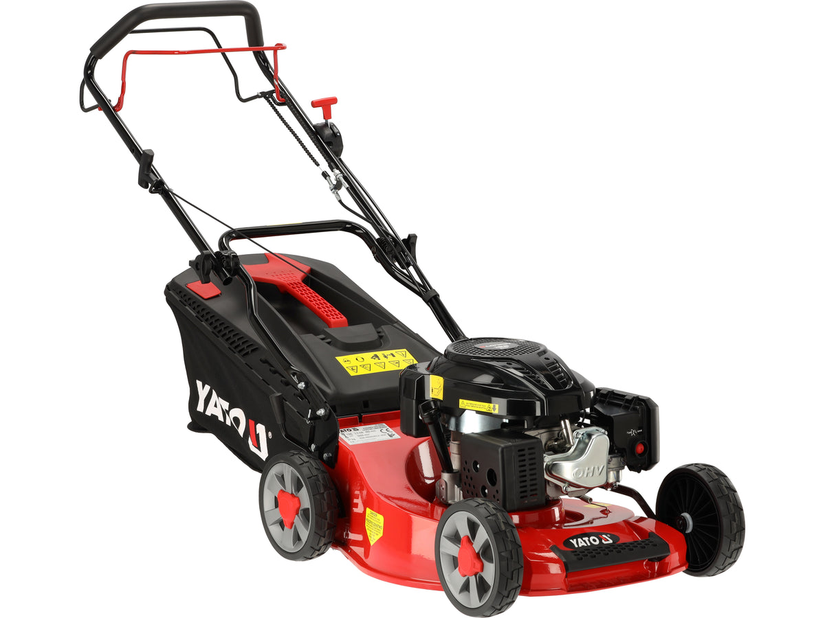 Grasmaaier Op Benzine 196CM Loncin, 48 CM Met Aandrijving, Aluminium Behuizing