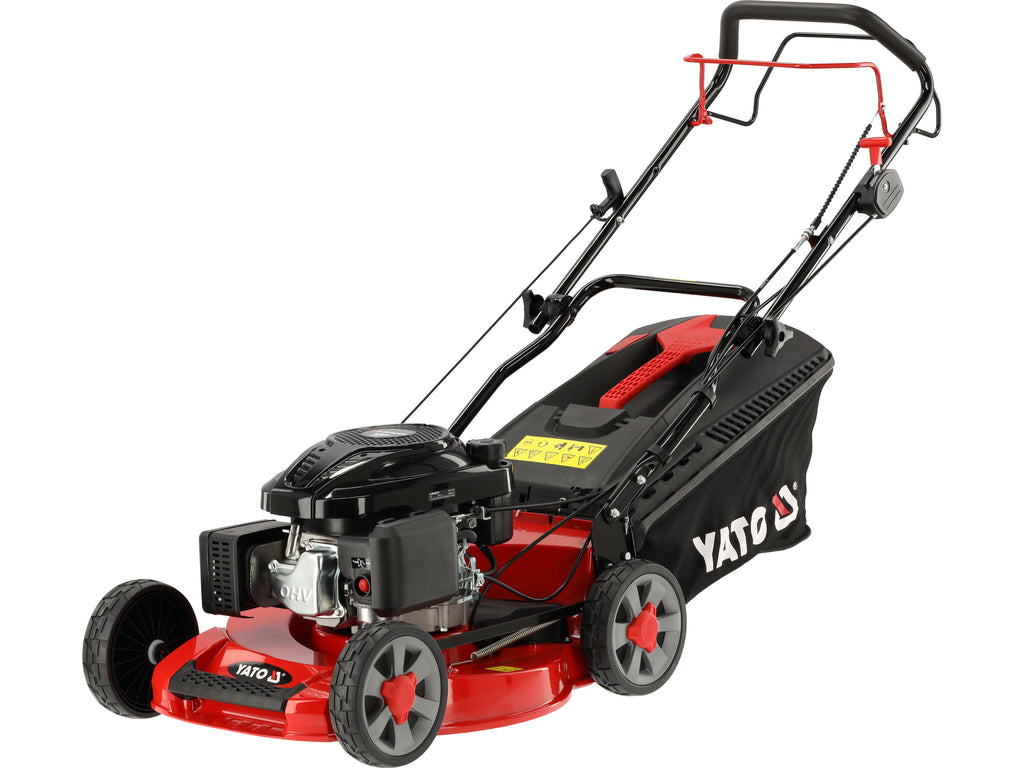 Grasmaaier Op Benzine 196CM Loncin, 48 CM Met Aandrijving, Aluminium Behuizing