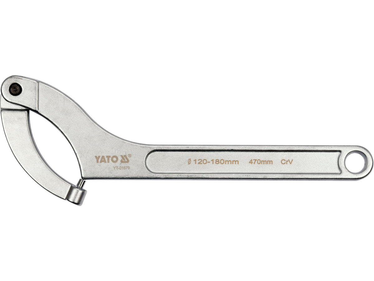 Haaksleutel Met Ronde Pen, Gedeelt 120-180 MM