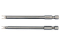 Schroefdraadtips 1/4'', 2 Stuks, Spanner: 6X100MM, 10X100MM