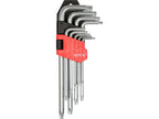 TORX inbussleutels T10-T50, 9 st.