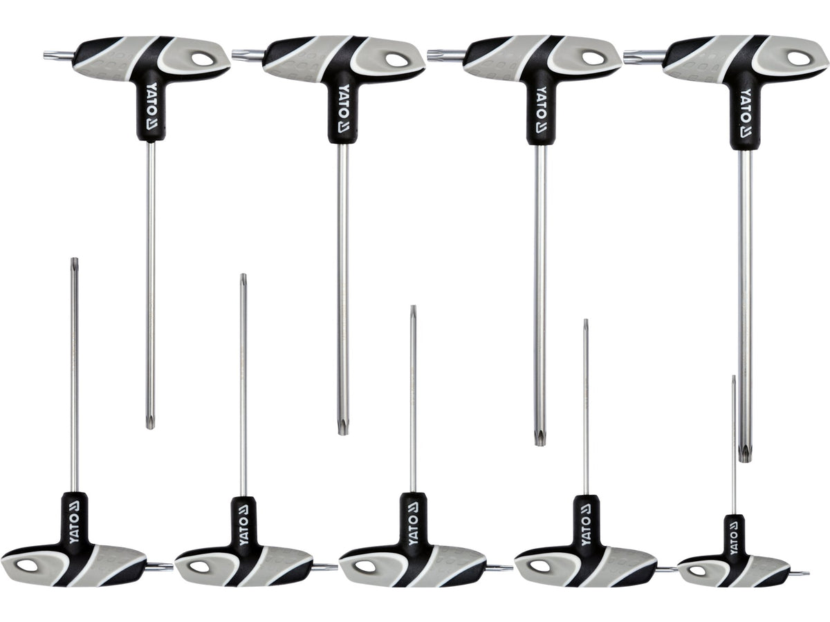 TORX stiftsleutelset met handvat, 9 stuks