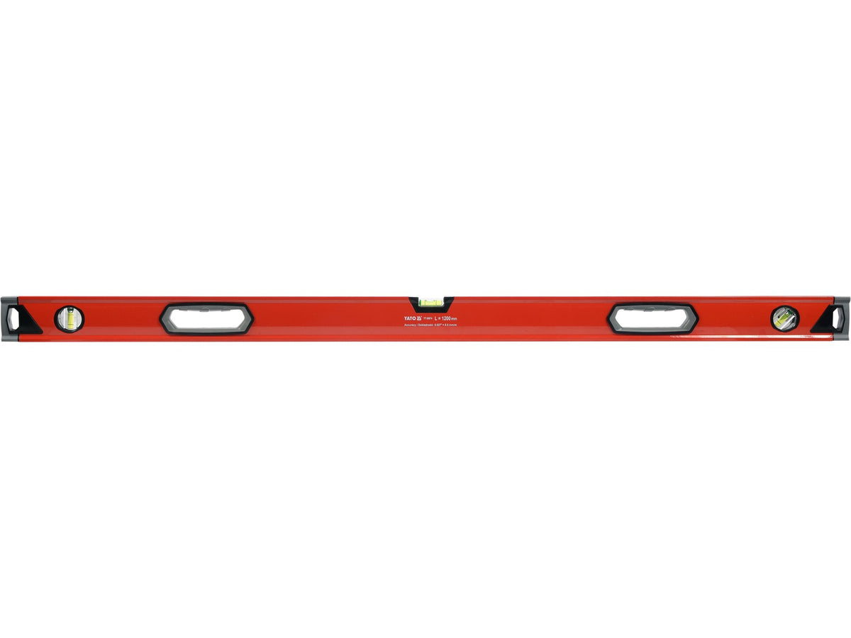 Aluminium Niveau 1200 Mm, 3 Libelles, Twee Handvatten, Nauwkeurigheid 0,5 Mm/M