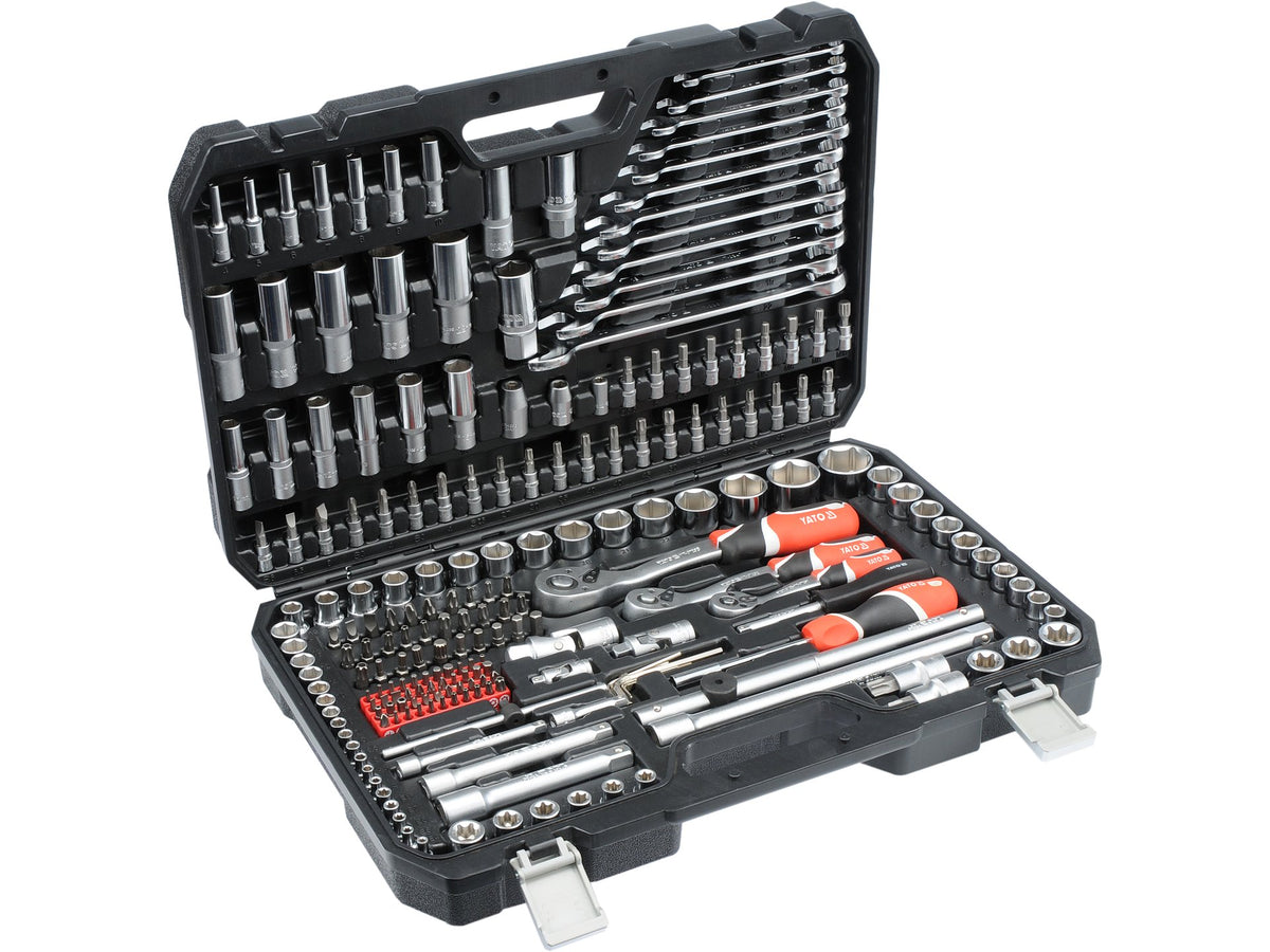 Gereedschapset 1/4'', 3/8'' En 1/2'', 216 St.