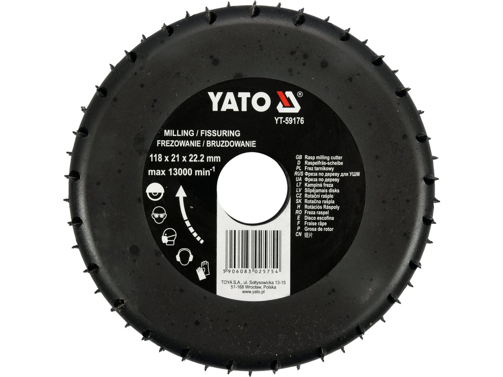 Frezenrasp Voor Hout 118MM
