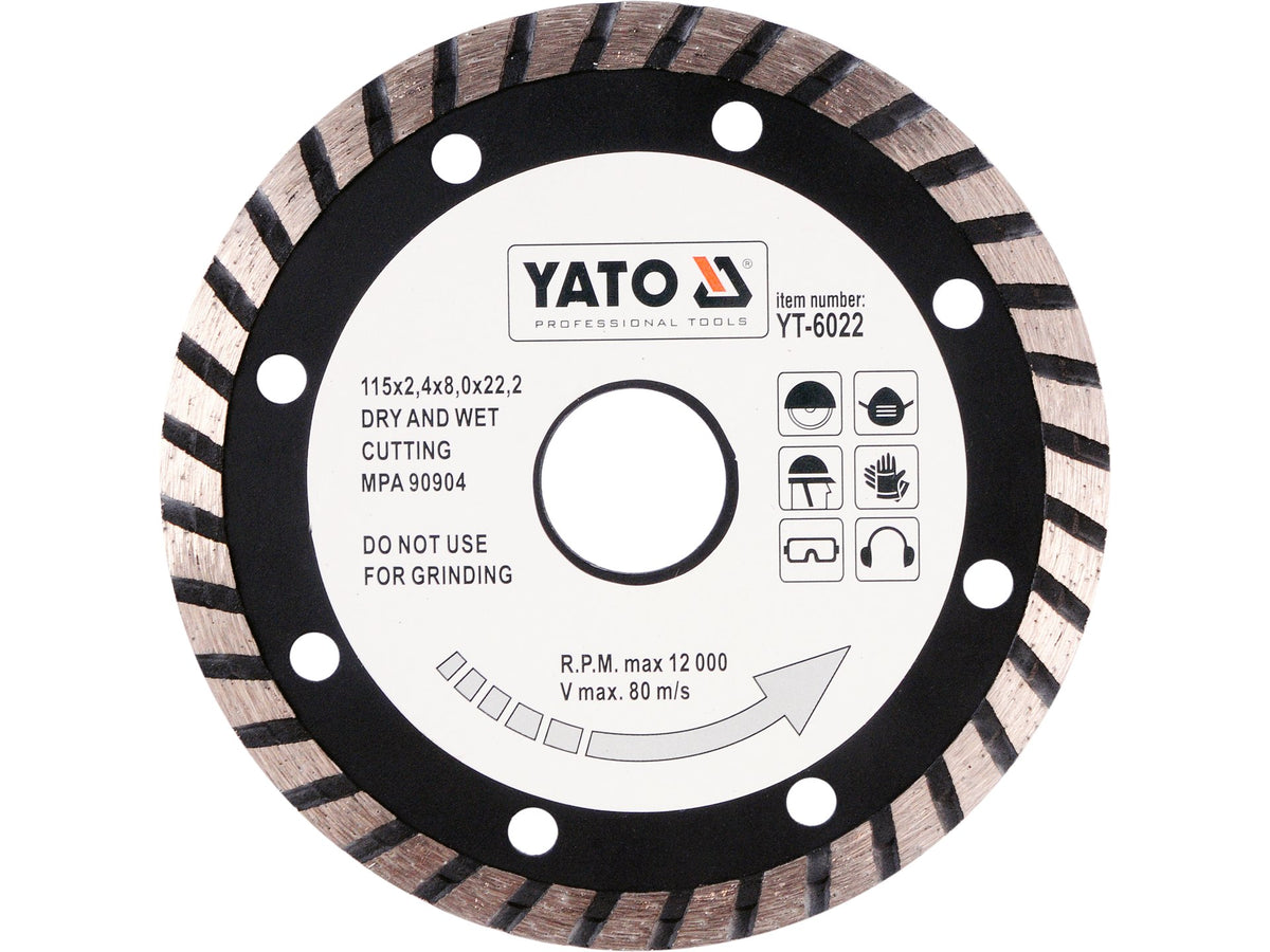 Diamantschijf, Turbosegment 115 MM