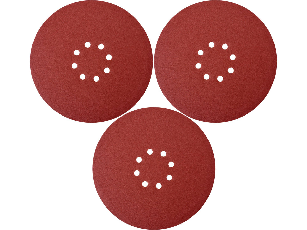 ROND SCHUURPAPIER MET Klittenband 225 MM P60 VOOR YT-82340, YT-82350 / 3 ST.